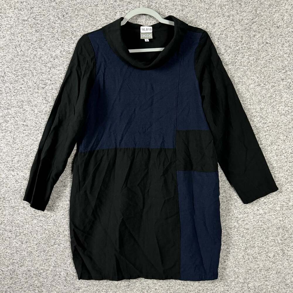 Niche Nilgun Derman Women's Small Colorblock Long Sleeve Lagenlook Tunic Top